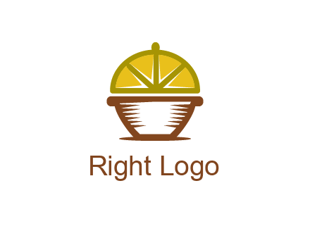 lemon forming lid of pot