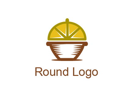 lemon forming lid of pot