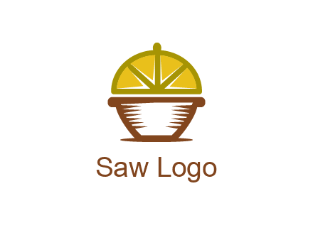 lemon forming lid of pot