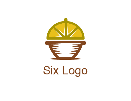 lemon forming lid of pot