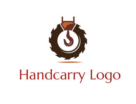 saw blade around crane