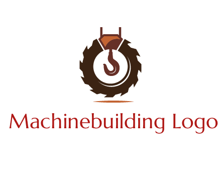 saw blade around crane