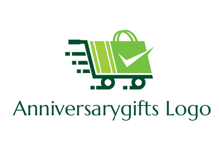 shopping cart with negative spacing check in shopping bag
