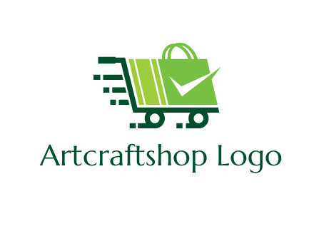 shopping cart with negative spacing check in shopping bag