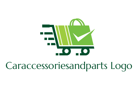 shopping cart with negative spacing check in shopping bag