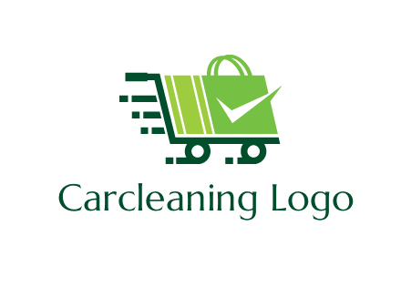 shopping cart with negative spacing check in shopping bag