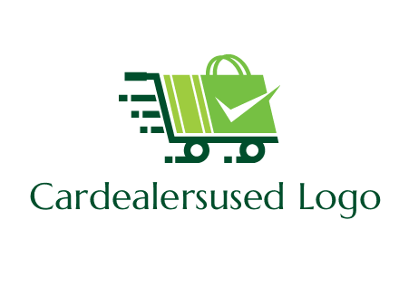 shopping cart with negative spacing check in shopping bag