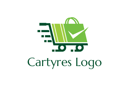 shopping cart with negative spacing check in shopping bag