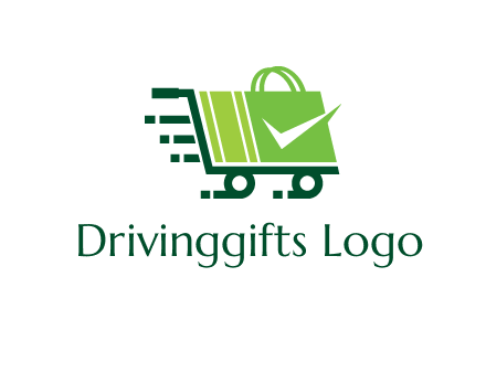 shopping cart with negative spacing check in shopping bag