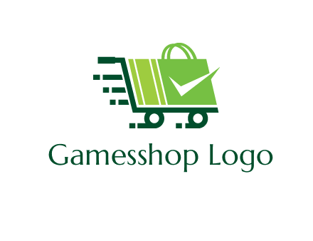 shopping cart with negative spacing check in shopping bag