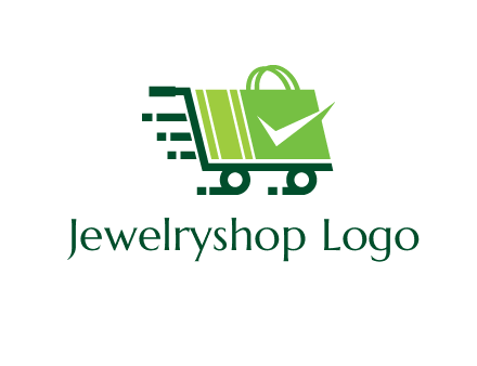 shopping cart with negative spacing check in shopping bag