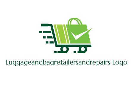 shopping cart with negative spacing check in shopping bag