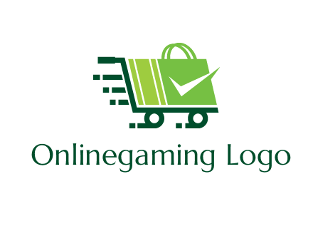 shopping cart with negative spacing check in shopping bag
