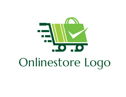 shopping cart with negative spacing check in shopping bag