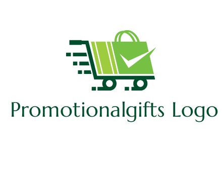shopping cart with negative spacing check in shopping bag