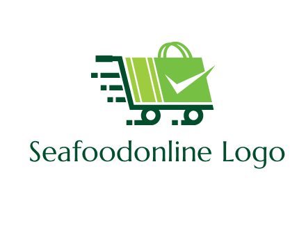 shopping cart with negative spacing check in shopping bag