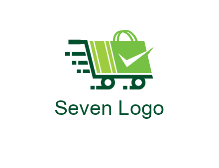 shopping cart with negative spacing check in shopping bag