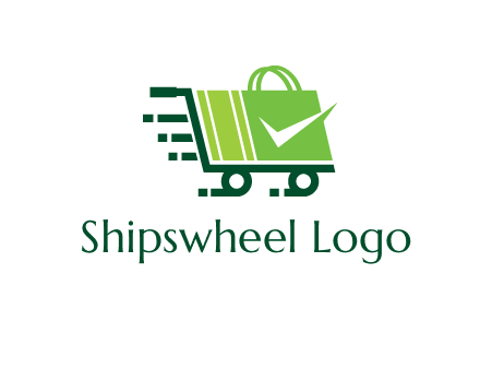 shopping cart with negative spacing check in shopping bag