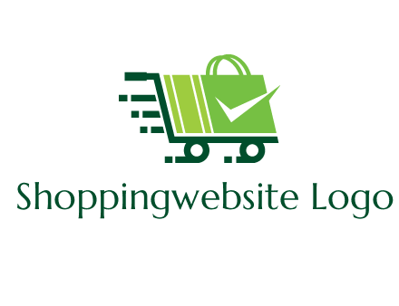 shopping cart with negative spacing check in shopping bag