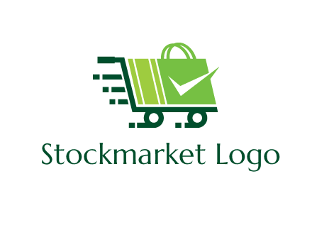 shopping cart with negative spacing check in shopping bag
