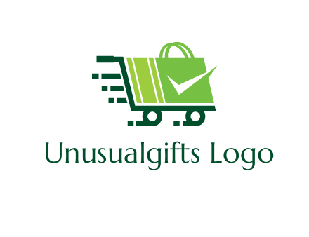 shopping cart with negative spacing check in shopping bag