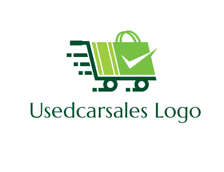 shopping cart with negative spacing check in shopping bag