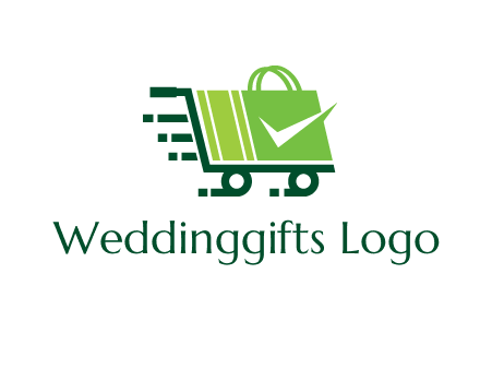 shopping cart with negative spacing check in shopping bag