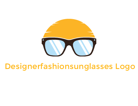 sun behind sunglasses