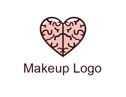 line art heart looking like brain