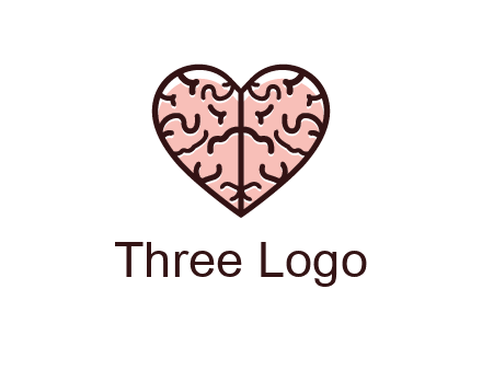 line art heart looking like brain