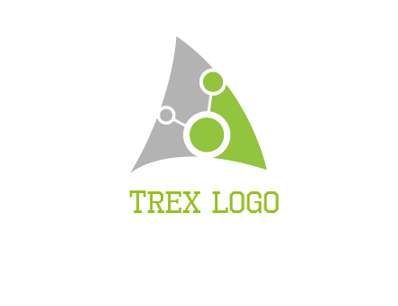 network circles in curvy triangle
