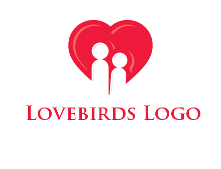 children in heart icon