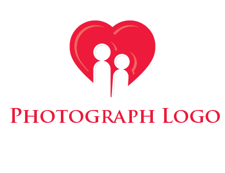 children in heart icon