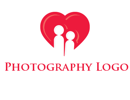 children in heart icon