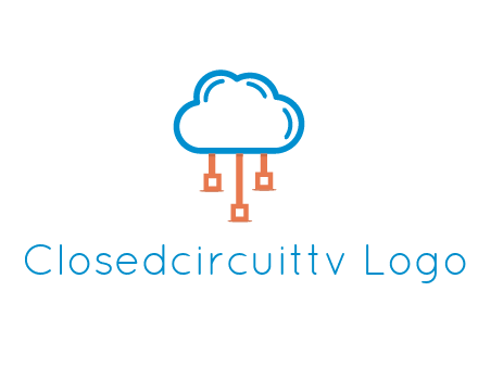circuit lines from line art cloud