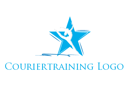 negative spacing woman dancing in star