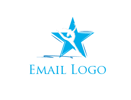 negative spacing woman dancing in star