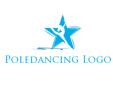 negative spacing woman dancing in star