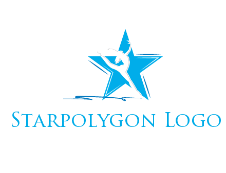 negative spacing woman dancing in star