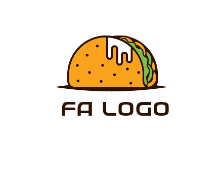 sauce dripping out of taco