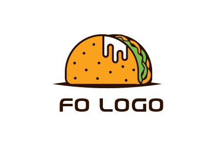 sauce dripping out of taco