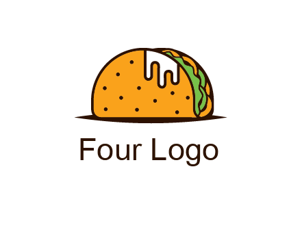 sauce dripping out of taco