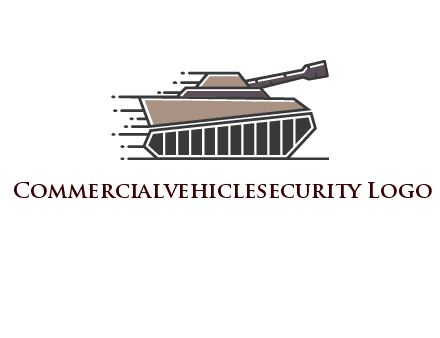 army tank with speedy lines
