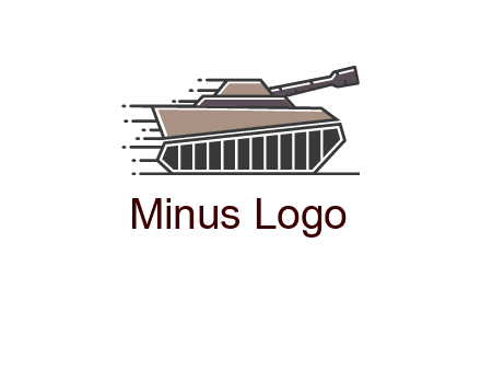 army tank with speedy lines