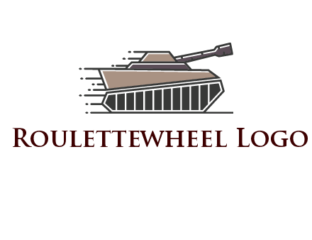 army tank with speedy lines