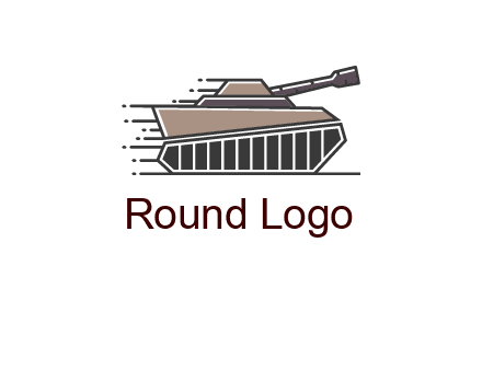 army tank with speedy lines