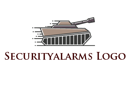 army tank with speedy lines