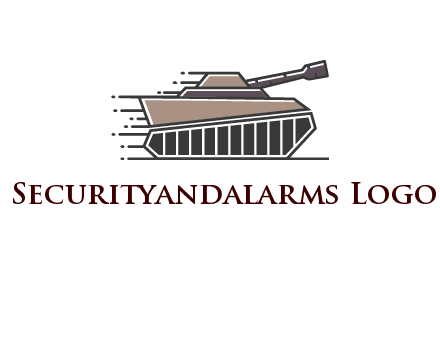 army tank with speedy lines