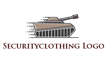 army tank with speedy lines