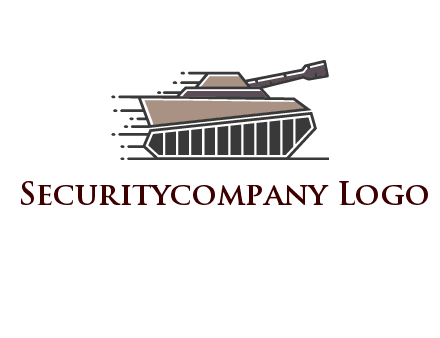 army tank with speedy lines